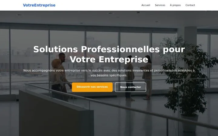 French consulting company website built with AI Marcus